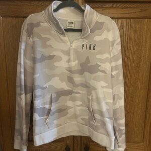 PINK gray camo sweatshirt